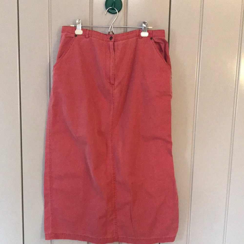 Susan Bristol Casual Dusty Rose Straight Skirt 16 EUC Modest